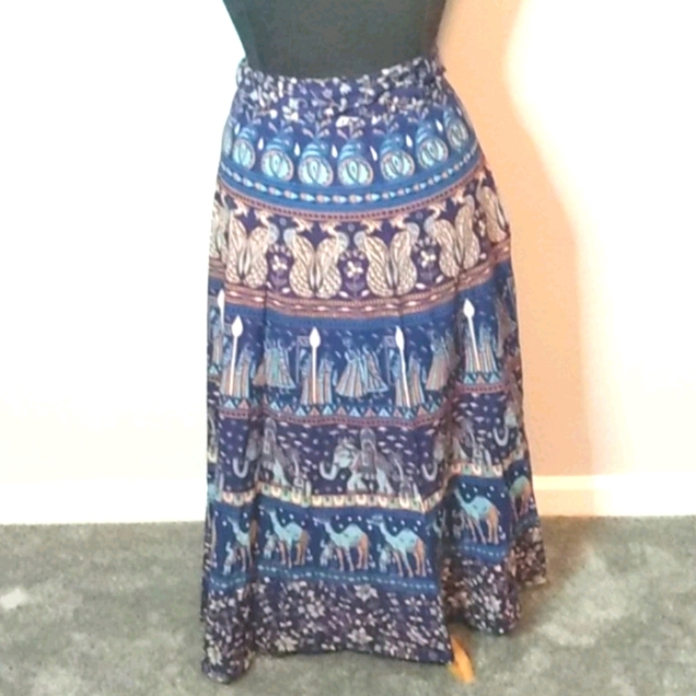 Funky people vintage boho wrap skirt.